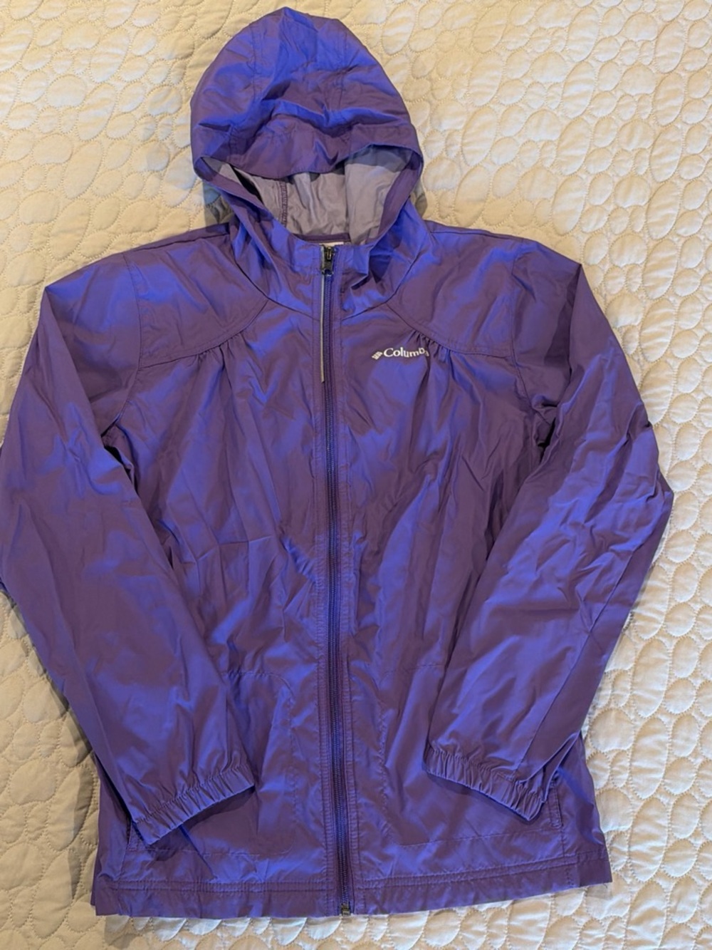 Columbia Lavender Hooded Raincoat